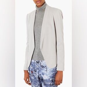 Topshop Women’s Light Grey Blazer Size 4 EXCELLENT CONDITION